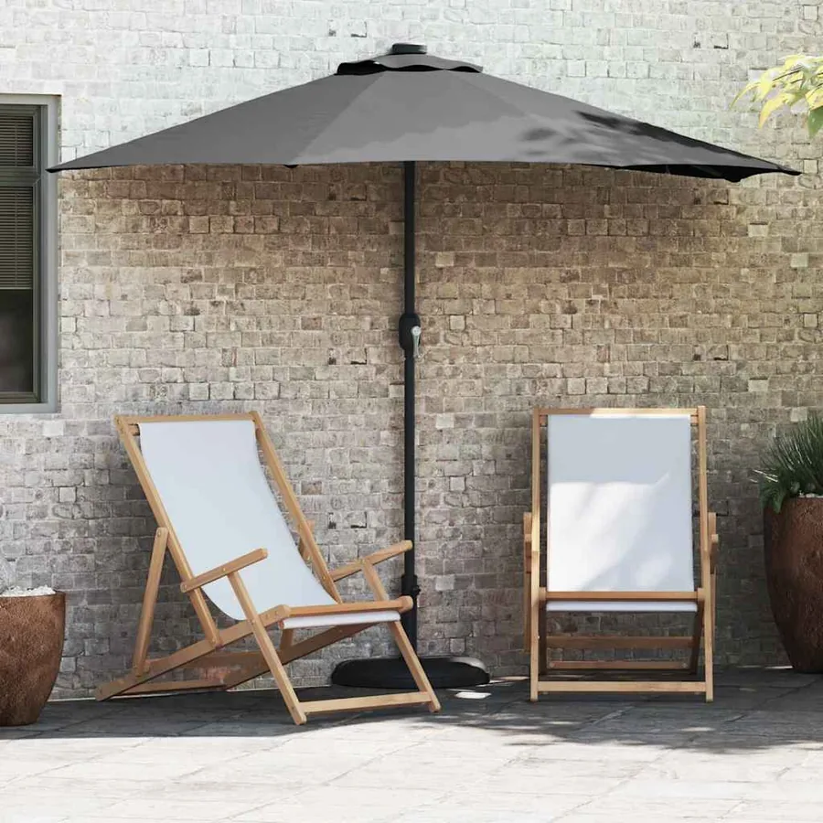 Parasol de jardin Anthracite 294 x 150 x 224 cm
