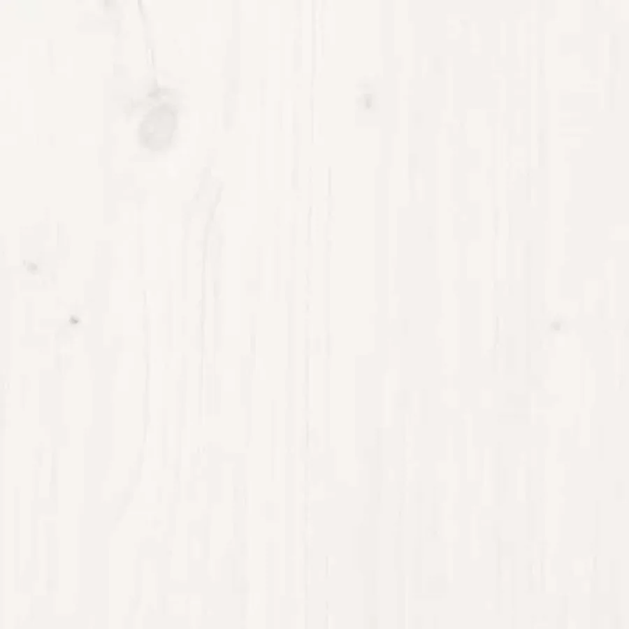 Lit de palette blanc 100x200 cm bois de pin massif - 7