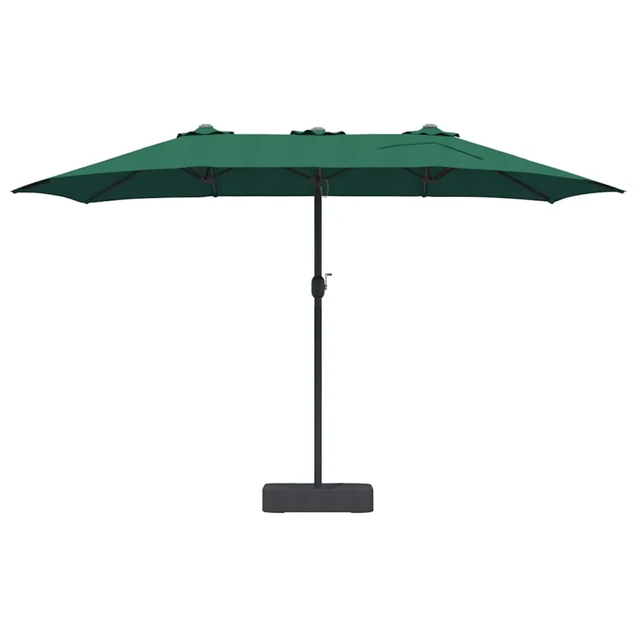 Parasol de jardin Vert 385 x 209 x 244 cm Polyester et Acier - 4