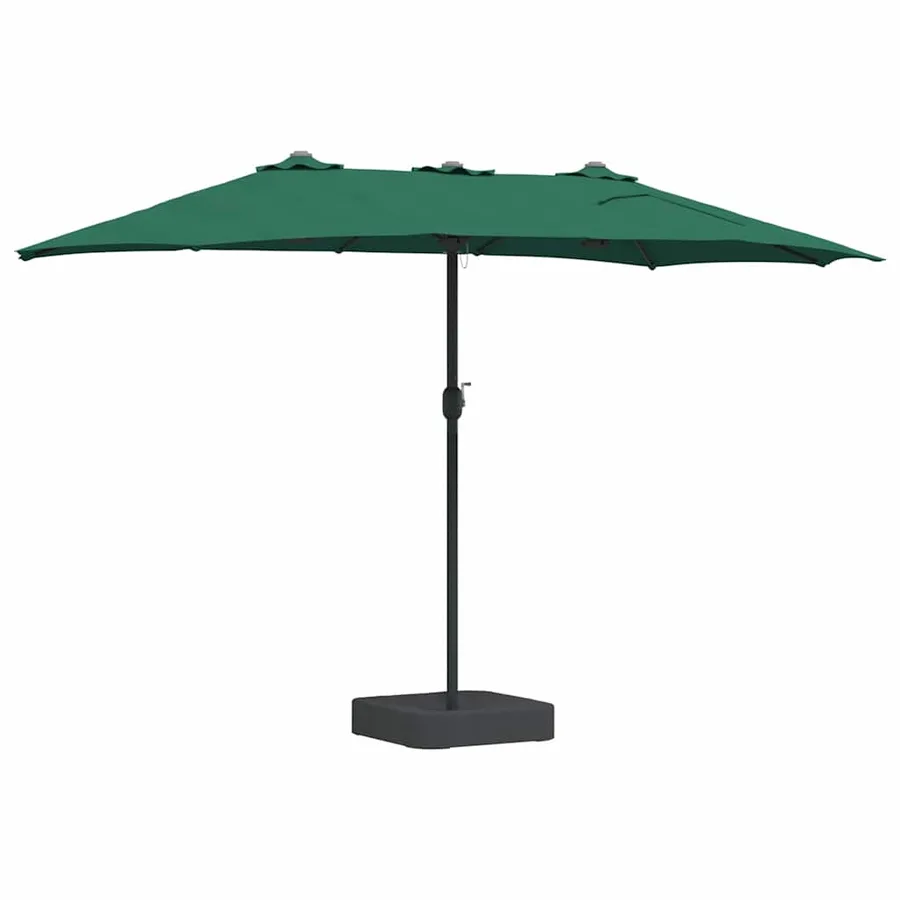 Parasol de jardin Vert 385 x 209 x 244 cm Polyester et Acier - 6