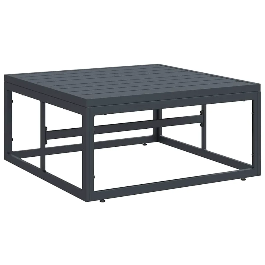 Ensemble de canapé de jardin avec coussin 8 pcs Noir Acier - 5