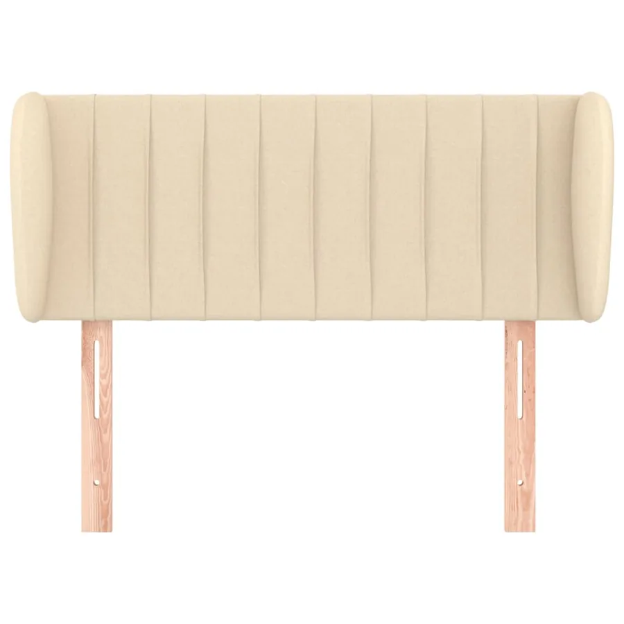 Tête de lit avec oreilles Crème 103x23x78/88 cm Tissu - 3
