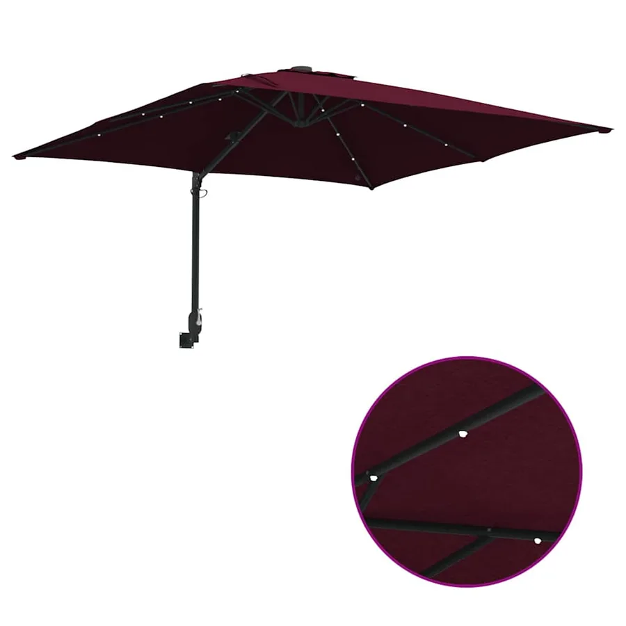 Parasol de jardin Bordeaux 248,5 x 247,5 x 160 cm - 8