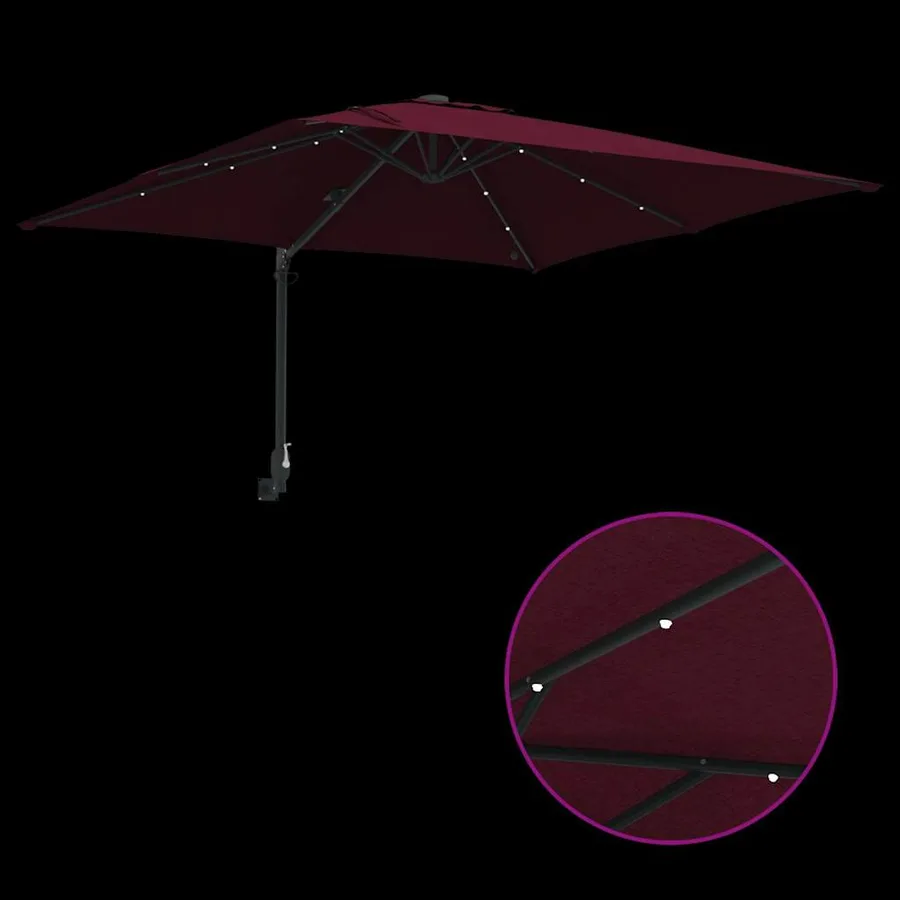 Parasol de jardin Bordeaux 248,5 x 247,5 x 160 cm - 9
