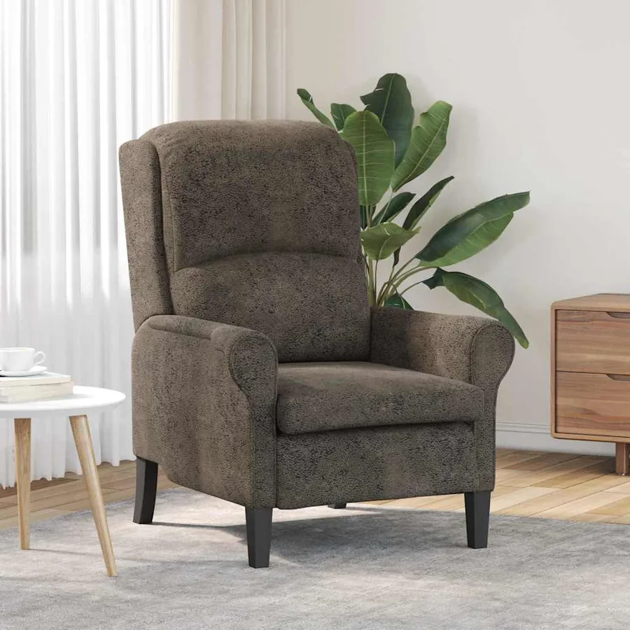 fauteuil Gris foncé Simili cuir