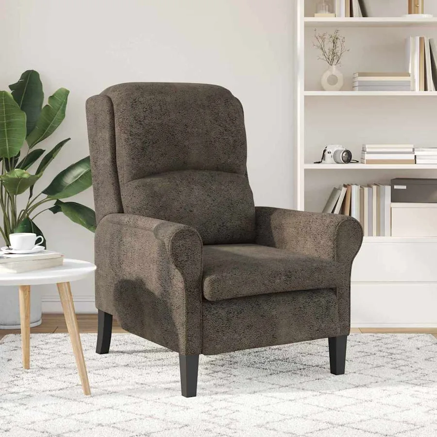 fauteuil Gris foncé Simili cuir - 3