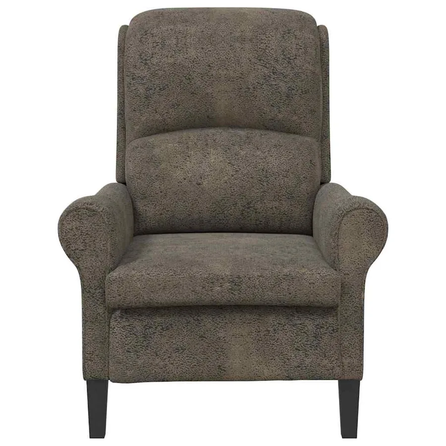 fauteuil Gris foncé Simili cuir - 4
