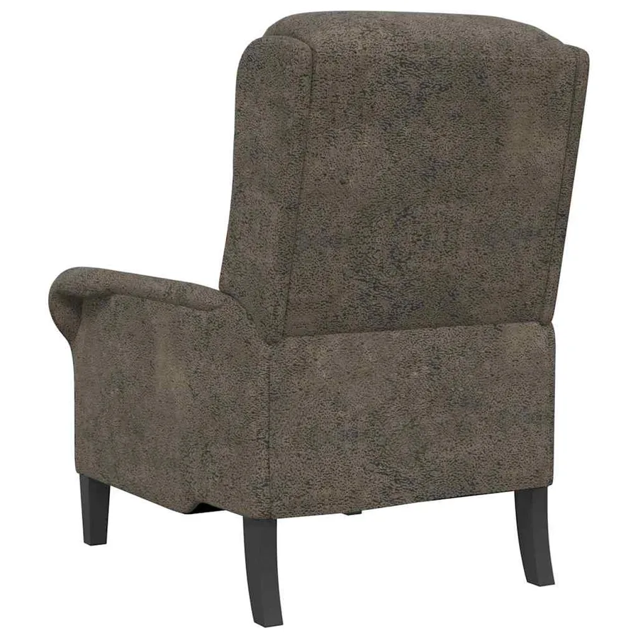 fauteuil Gris foncé Simili cuir - 6