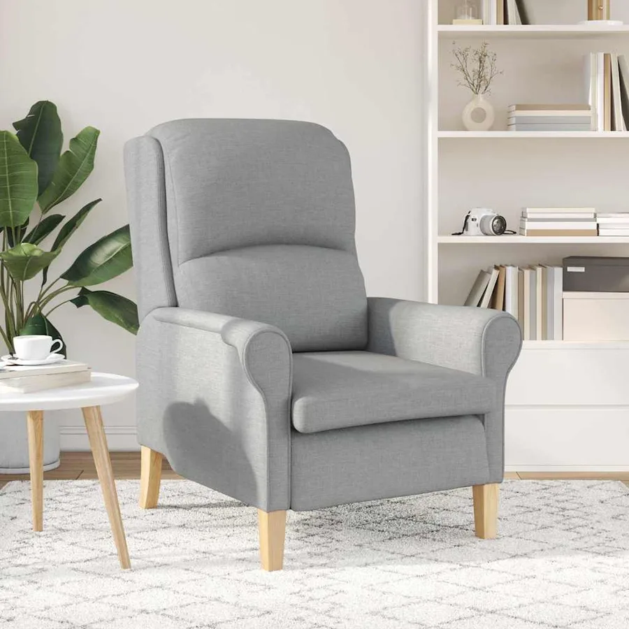 fauteuil Gris clair tissu - 3