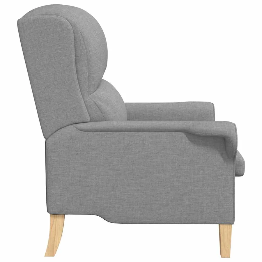 fauteuil Gris clair tissu - 5