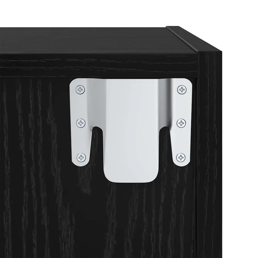 Ensemble meuble TV 4 pcs Chêne noir 37 x 37 x 107 cm - 7