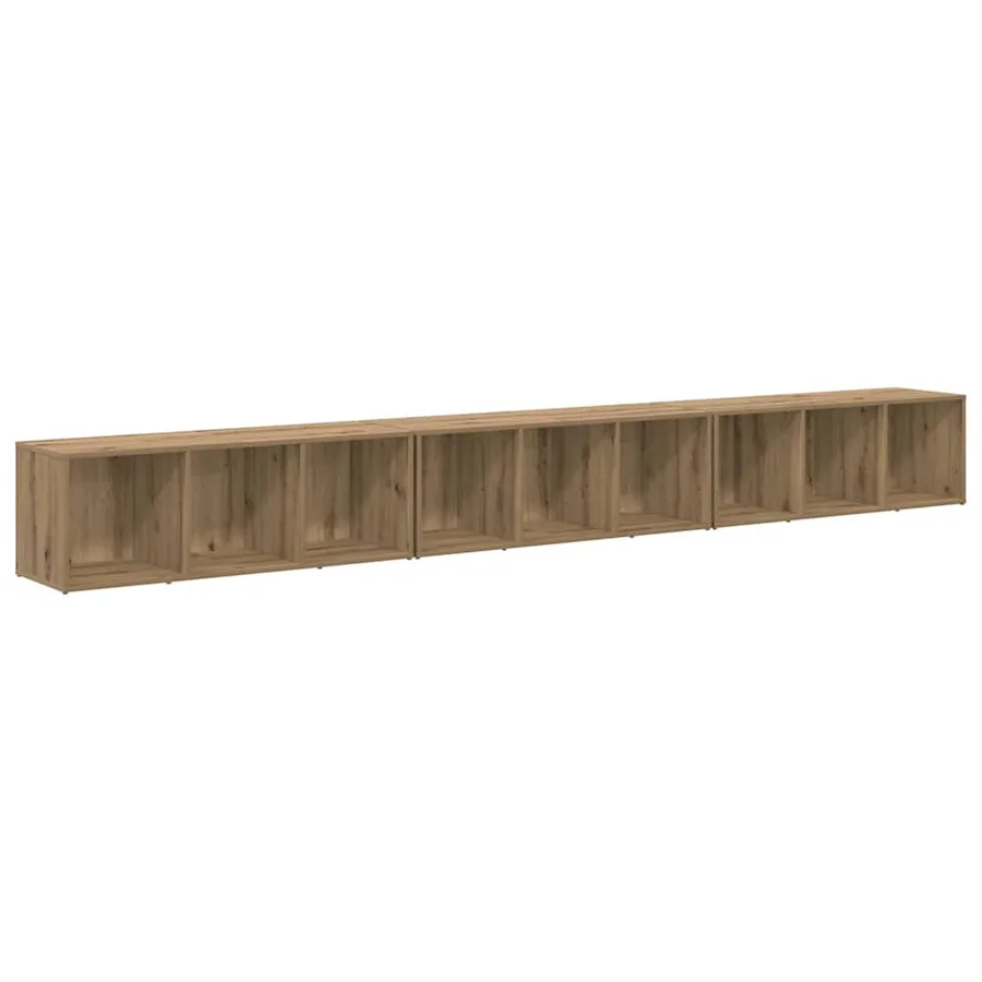 Ensemble meuble TV 3 pcs Chêne artisanal Bois d'ingénierie - 2