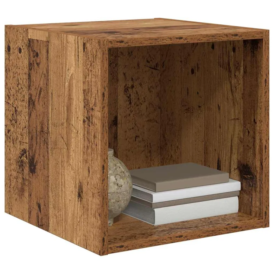 Meuble mural Bois ancien 37 x 37 x 37 cm Bois d'ingénierie - 3