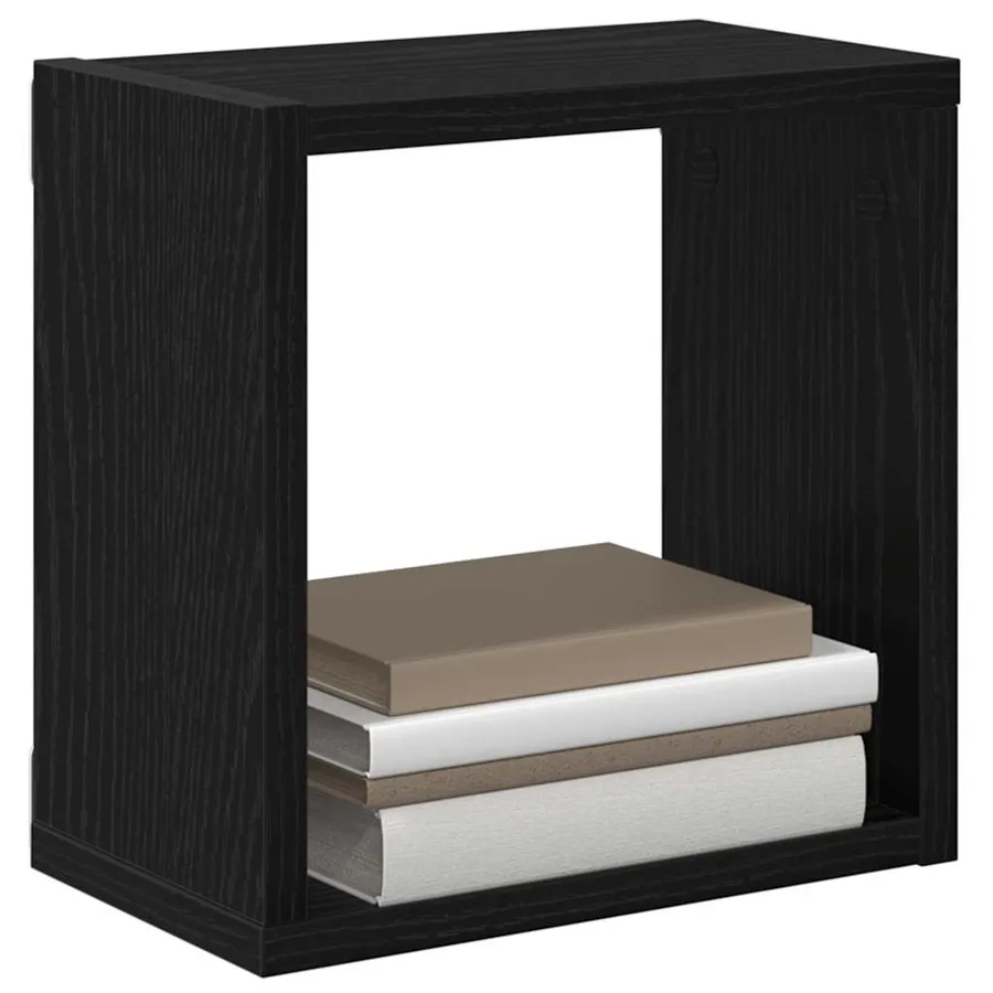 Étagères Murales 2 pcs Chêne noir Bois d'ingénierie - 3
