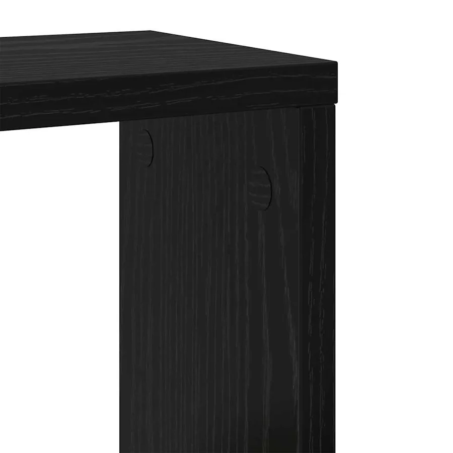 Étagères Murales 2 pcs Chêne noir Bois d'ingénierie - 8