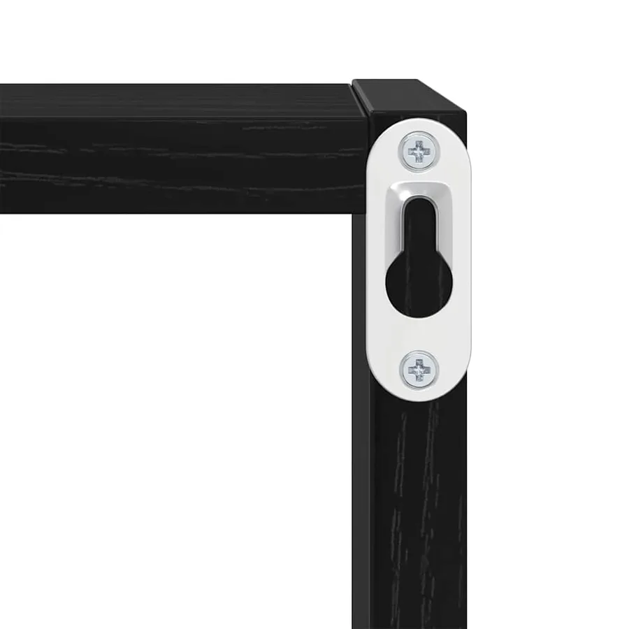 Étagères Murales 2 pcs Chêne noir Bois d'ingénierie - 9