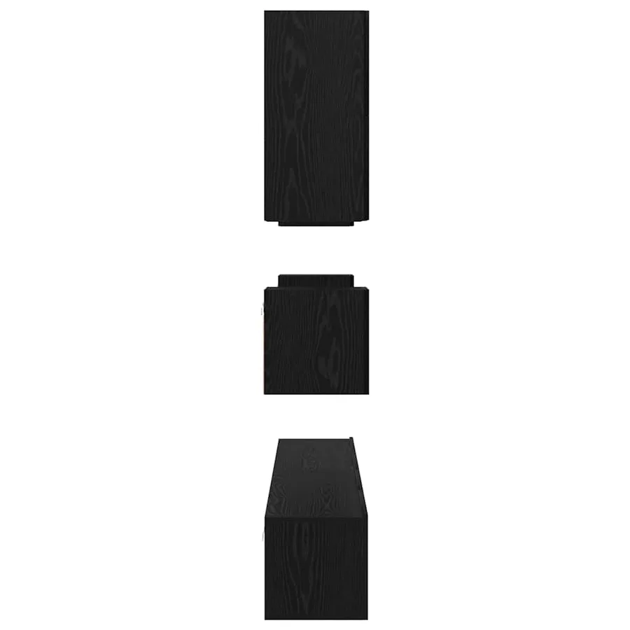 Ensemble meuble TV 8 pcs Chêne noir Bois d'ingénierie - 11
