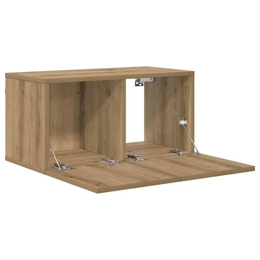 Ensemble meuble TV 2 pcs Marron Bois d'ingénierie - 5