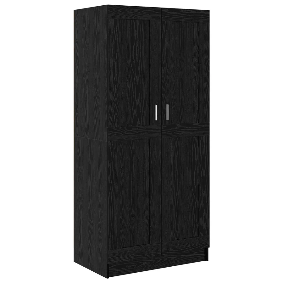 Armoire Chêne noir 82,5 x 51,5 x 180 cm Bois d'ingénierie - 2