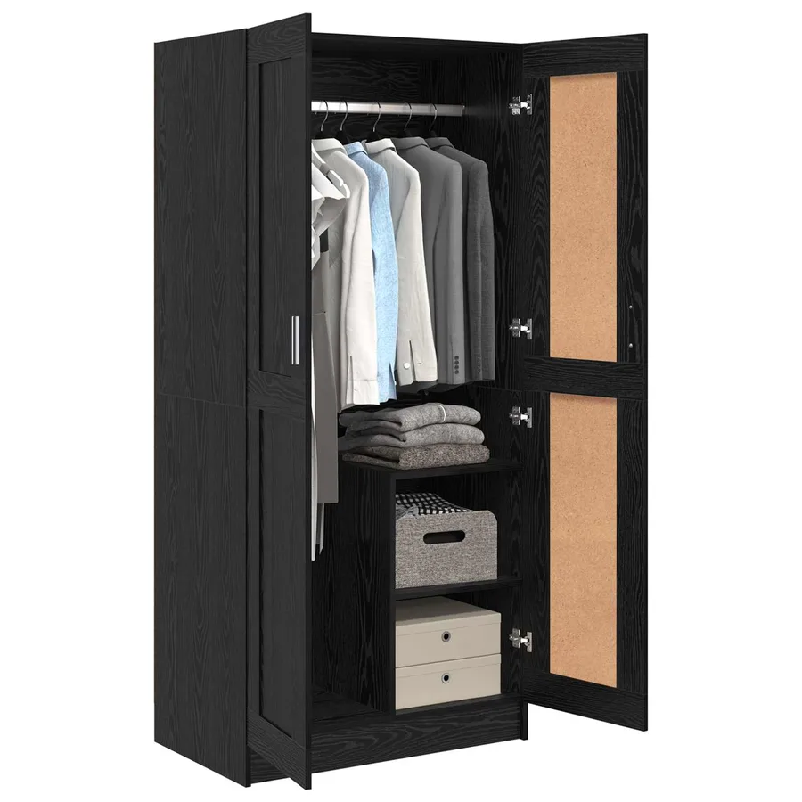 Armoire Chêne noir 82,5 x 51,5 x 180 cm Bois d'ingénierie - 3