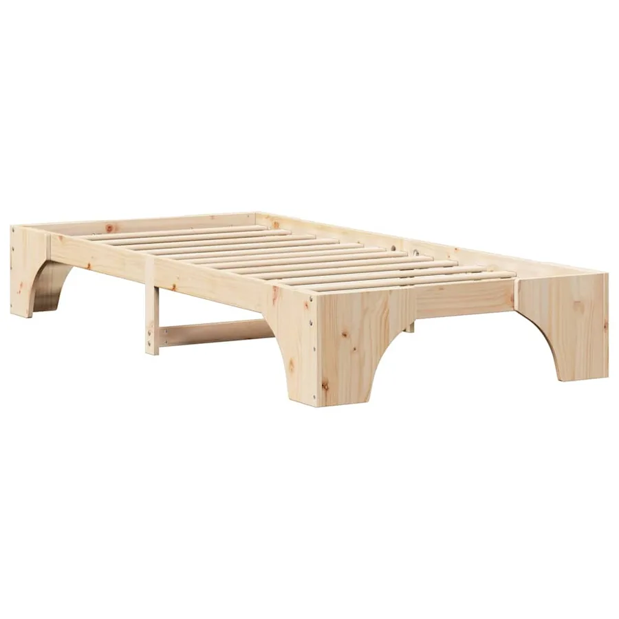 Cadre de lit Naturel 80 x 200 cm Pin massif - 7