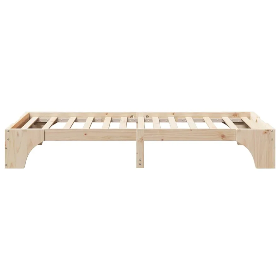 Cadre de lit Naturel 100 x 200 cm Pin massif - 6