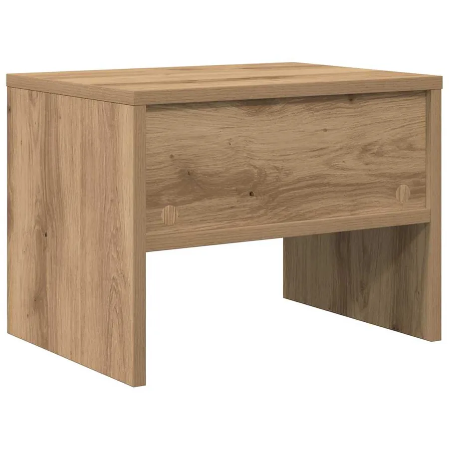 Cabinet de chevet chêne artisanal 40 x 40 x 30 cm - 7