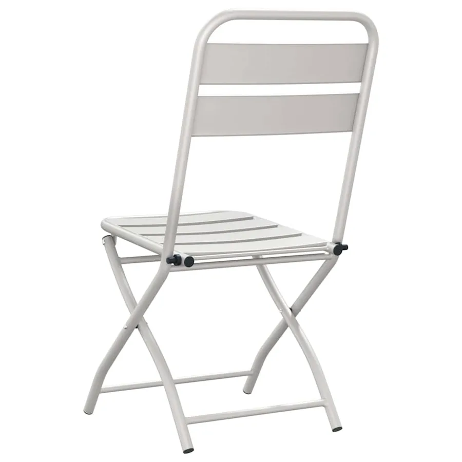 Chaise de jardin pliante 2 pcs Beige 42 x 52 x 82 cm - 7