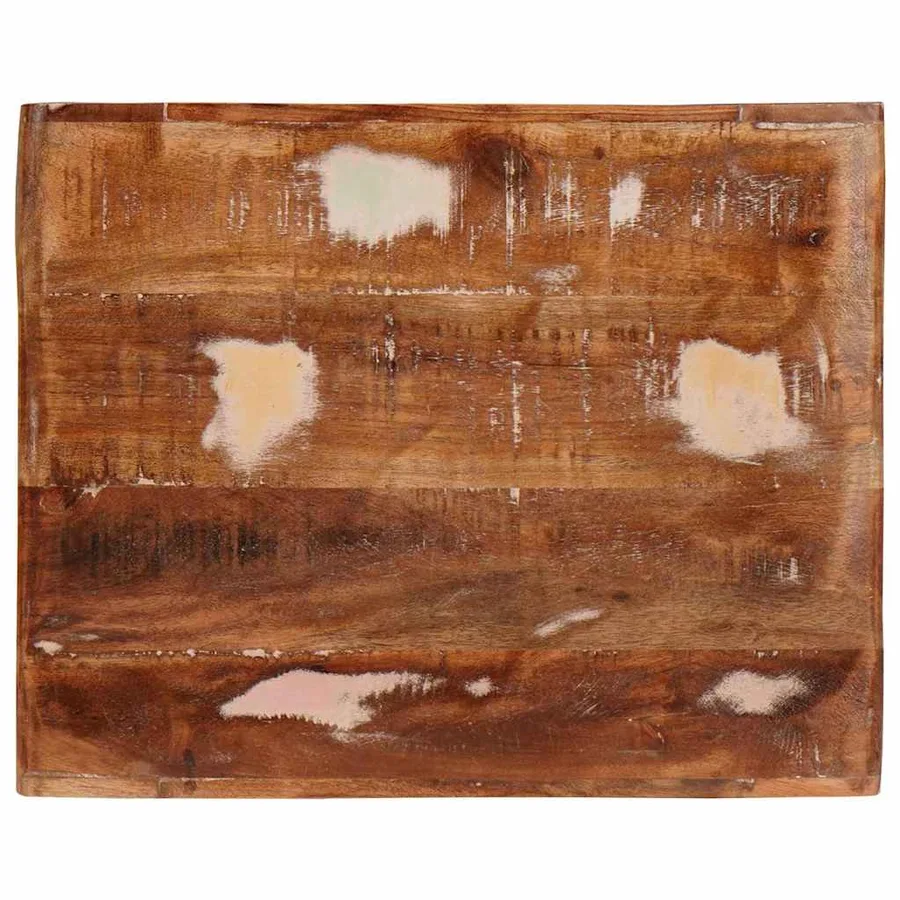 Table d'appoint Marron 40 x 32 x 46 cm Bois Recyclé Solide - 6
