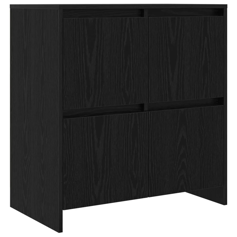 Buffets 2 pcs Chêne noir 70 x 41 x 75 cm Bois d'ingénierie - 5