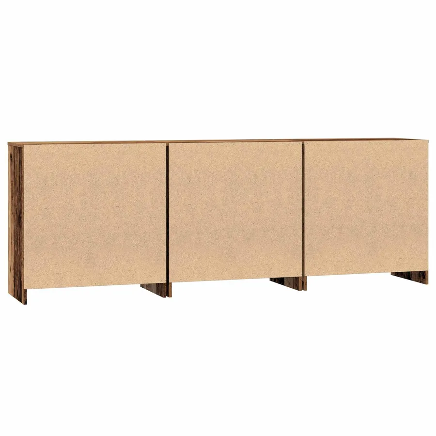 Buffet 3 pcs Bois ancien 70 x 41 x 75 cm Bois d'ingénierie - 9