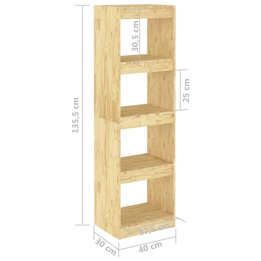 Bibliothèque/Séparateur de pièce 40x30x135,5 cm pin massif - 8