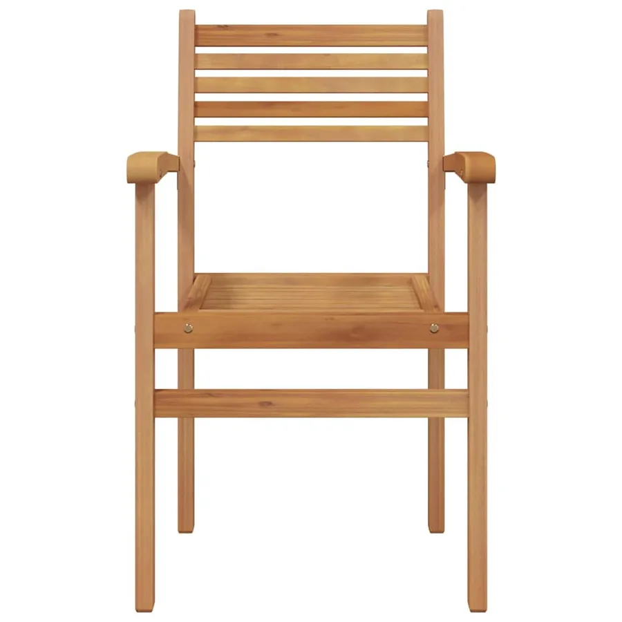 Chaise 6 pcs Marron 56 x 55 x 90,5 cm Bois de teck massif - 5