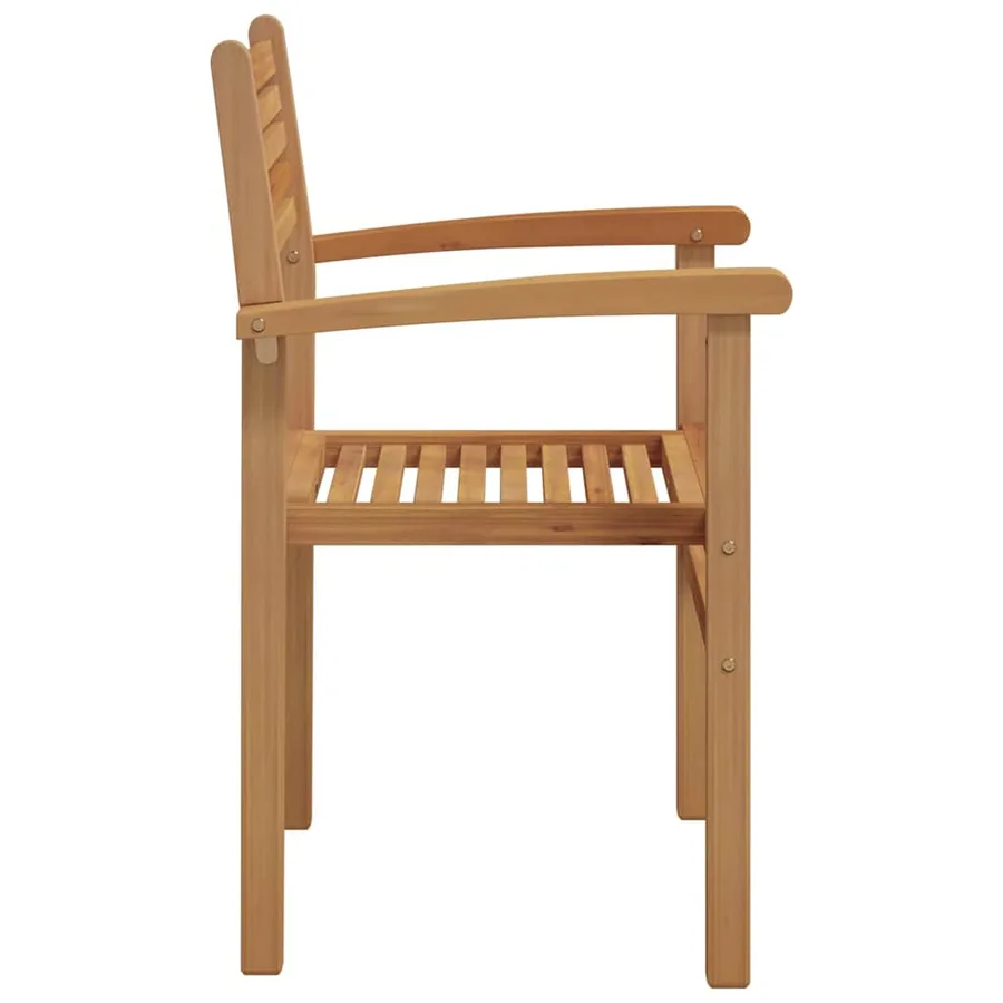 Chaise 6 pcs Marron 56 x 55 x 90,5 cm Bois de teck massif - 6