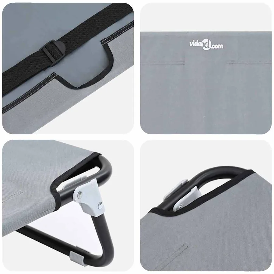 Lit pour Chien Gris clair 105 x 65 x 18 cm Acier - 7
