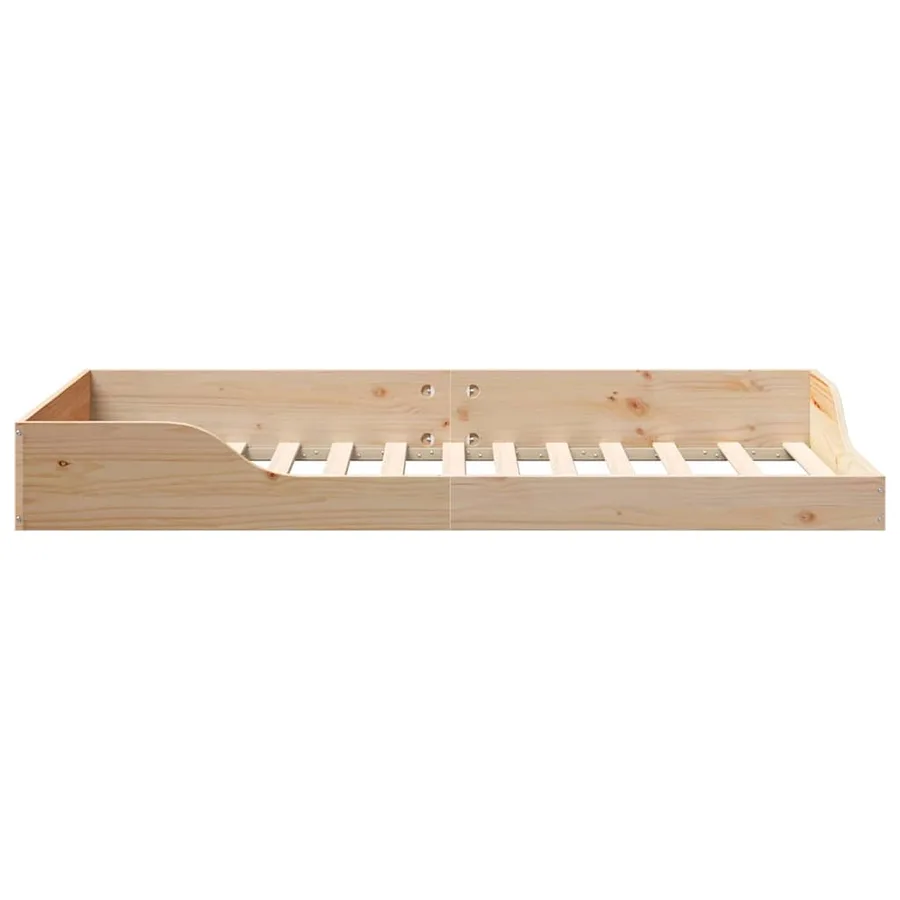 Cadre de lit Marron 75 x 190 cm Pin massif - 6