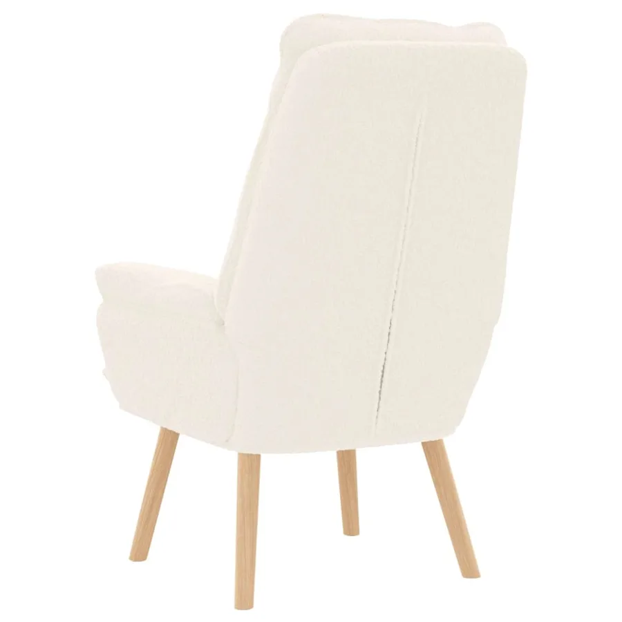 fauteuil Crème 69 x 74 x 93 cm Tissu Sherpa - 6
