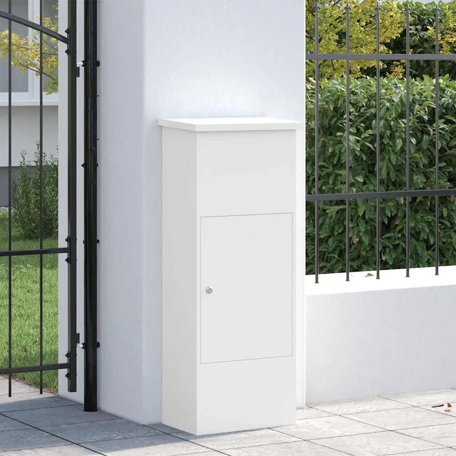 Boîte de dépôt de colis Blanc 44,5 x 29 x 110,5 cm Acier - 3
