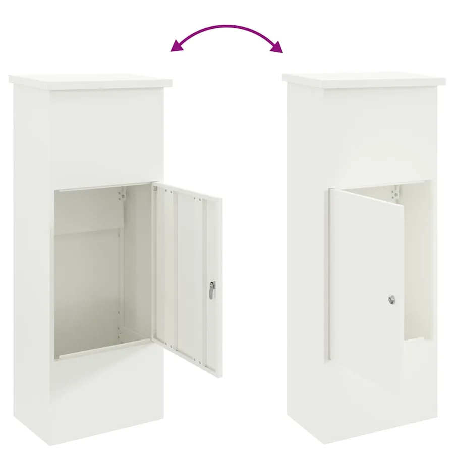 Boîte de dépôt de colis Blanc 44,5 x 29 x 110,5 cm Acier - 9