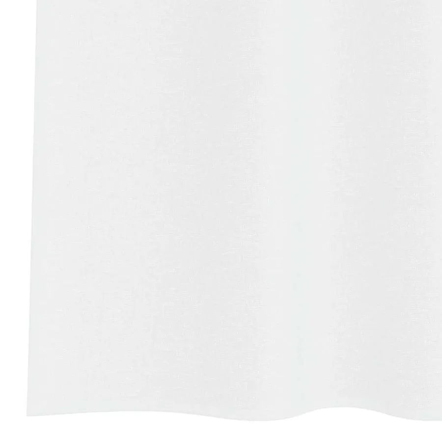 Rideau en Voile 2 pcs Blanc 260 x 140 cm Polyester - 6