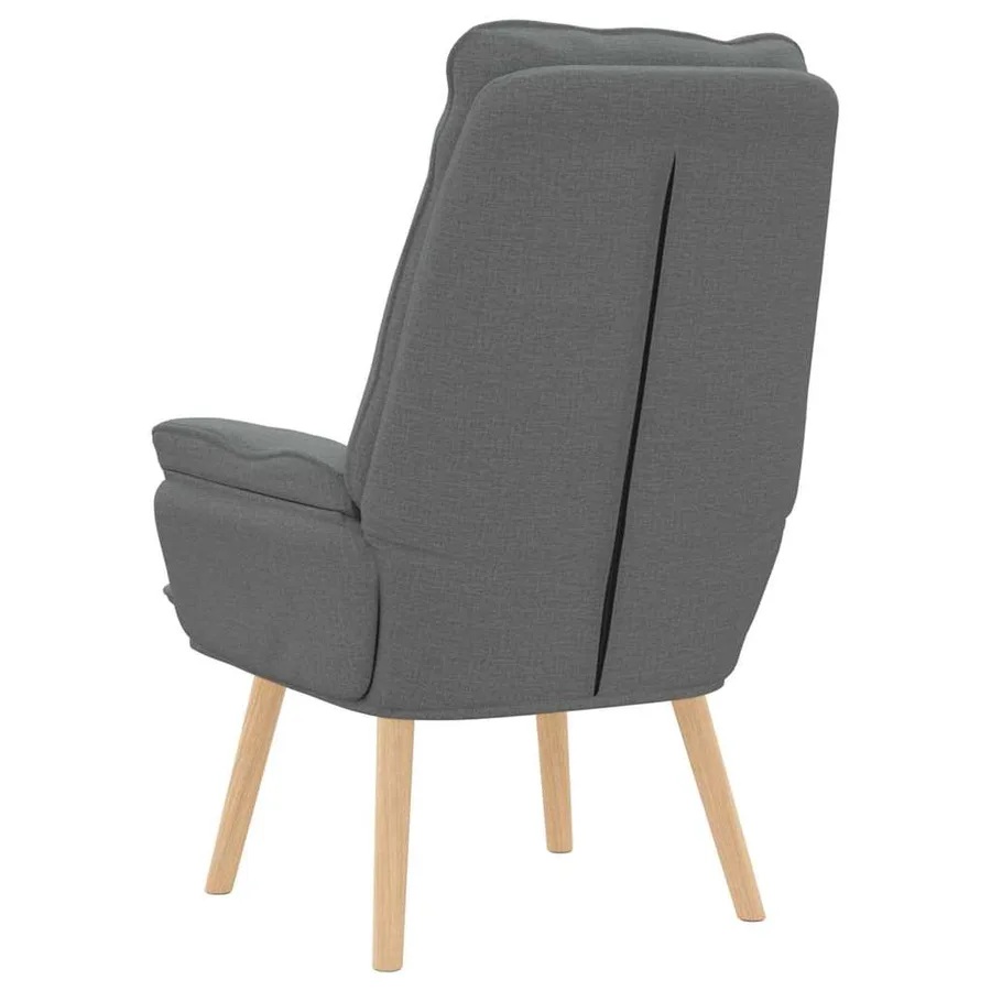 fauteuil Gris foncé 69 x 74 x 93 cm Tissu et Contreplaqué - 6