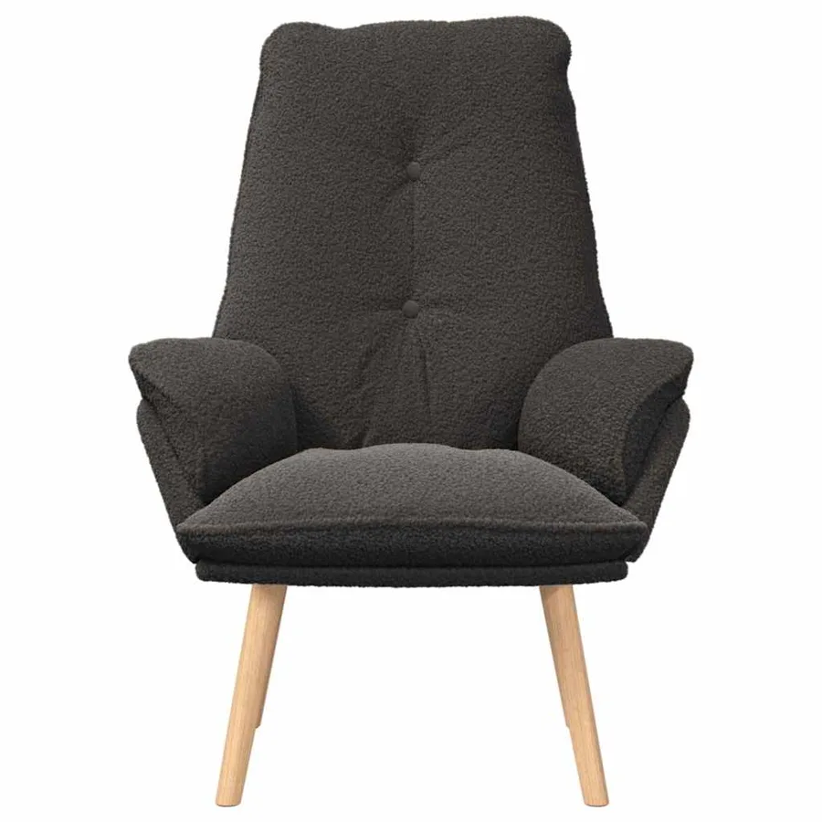 fauteuil Gris foncé 69 x 74 x 93 cm Tissu Sherpa - 4