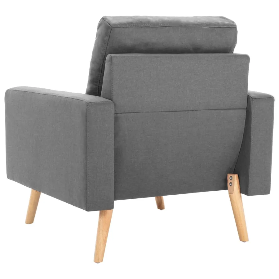 Ensemble de canapés 2 pcs Tissu Gris clair - 7