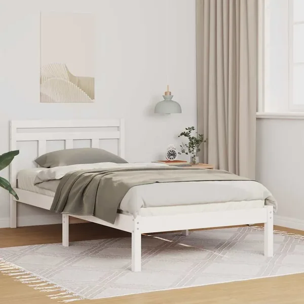 Cadre de lit Blanc 80 x 200 cm Pin massif