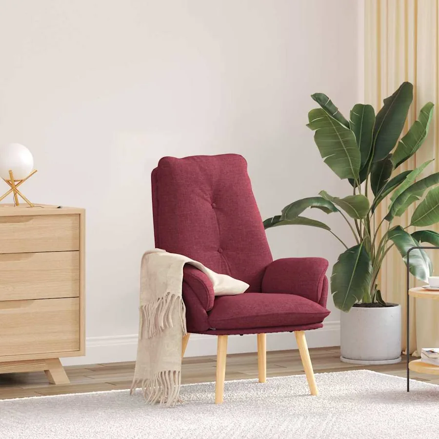 fauteuil Bordeaux 69 x 74 x 93 cm Tissu et Contreplaqué