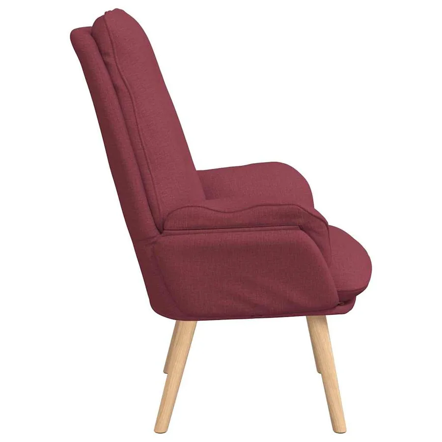 fauteuil Bordeaux 69 x 74 x 93 cm Tissu et Contreplaqué - 5