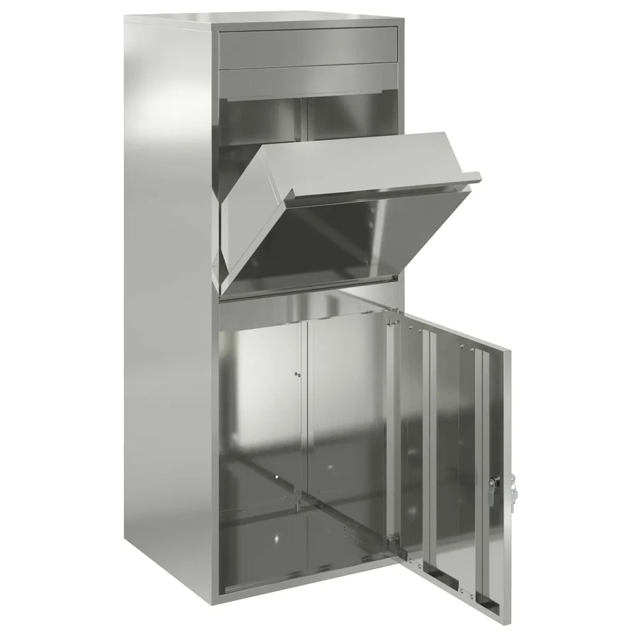 Boîte de dépôt de colis avec stockage Argenté 47,5 x 38 x 59 cm - 4