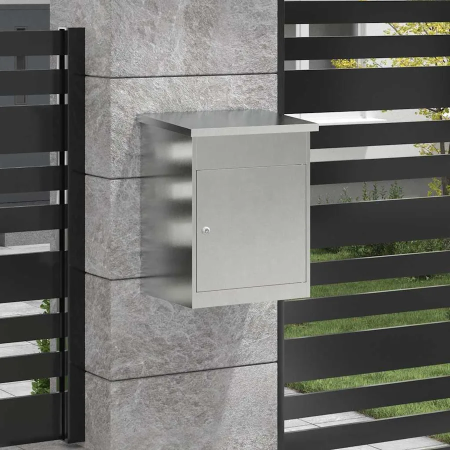Boîte de dépôt de colis avec stockage Argenté 47,5 x 38 x 59 cm - 3