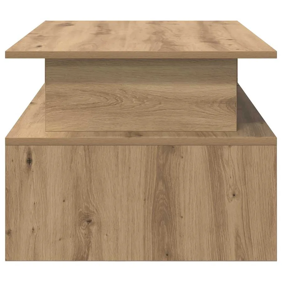 Table basse Chêne artisanal 90 x 55 x 42,5 cm Bois d'ingénierie - 6