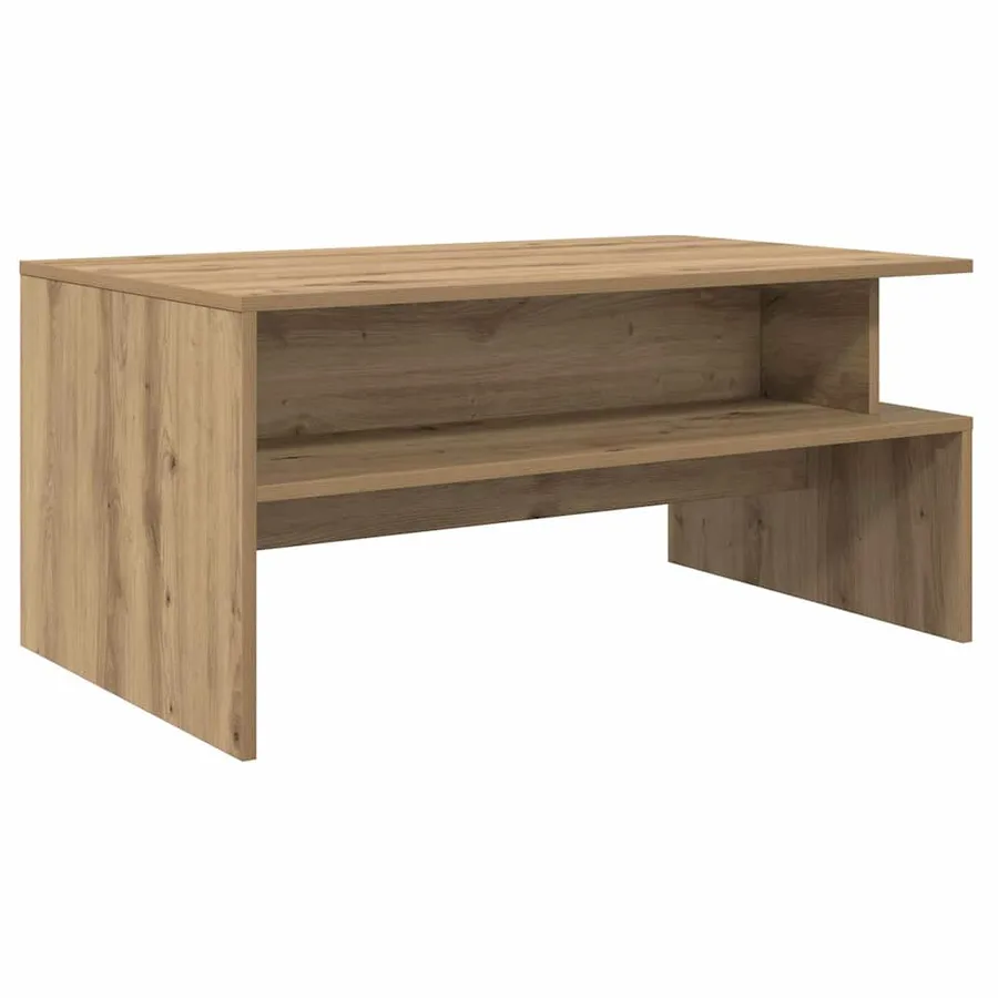Table basse Chêne artisanal 90 x 55 x 42,5 cm Bois d'ingénierie - 7